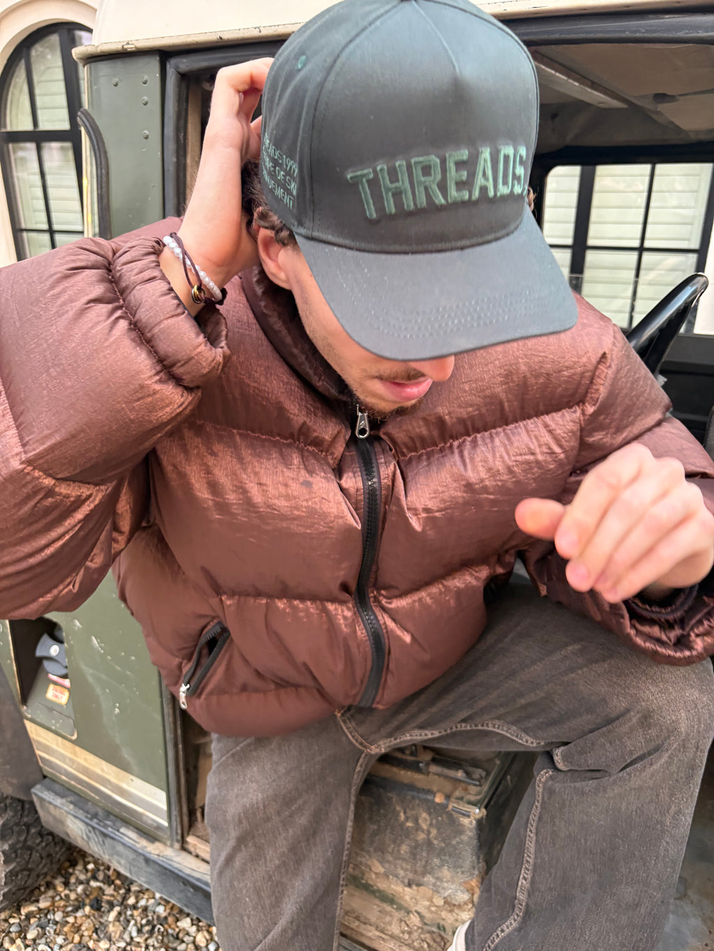 VARSITY LOGO CAP - RACING GREEN