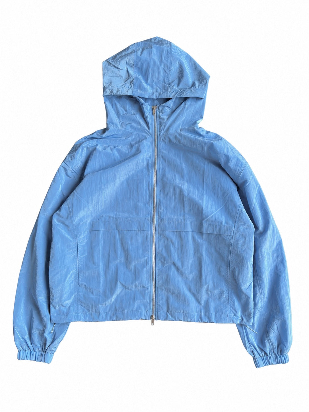 NYLON WINDBREAKER - AZURE BLUE