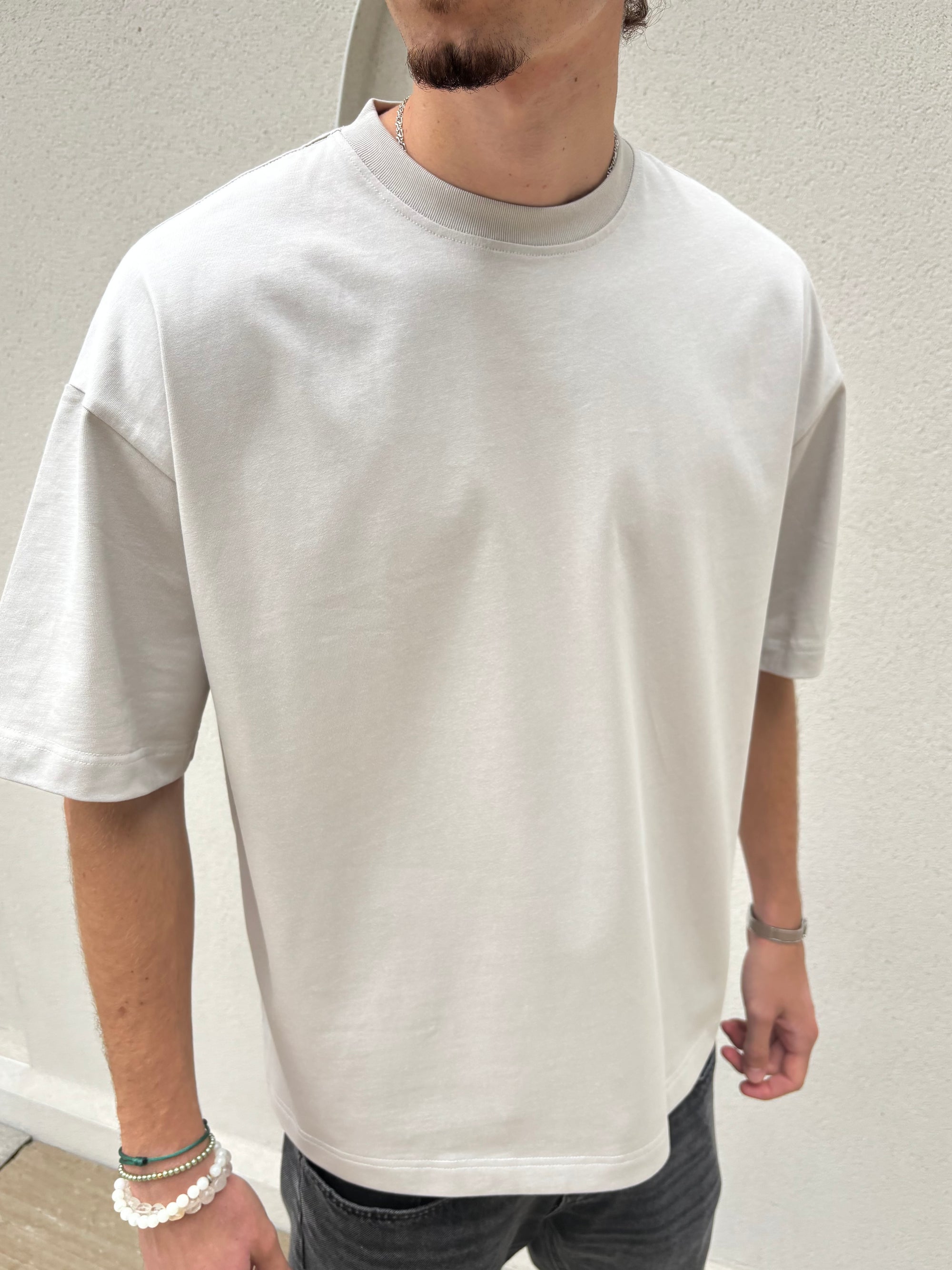 PEARL HEAVYWEIGHT TEE - STONE