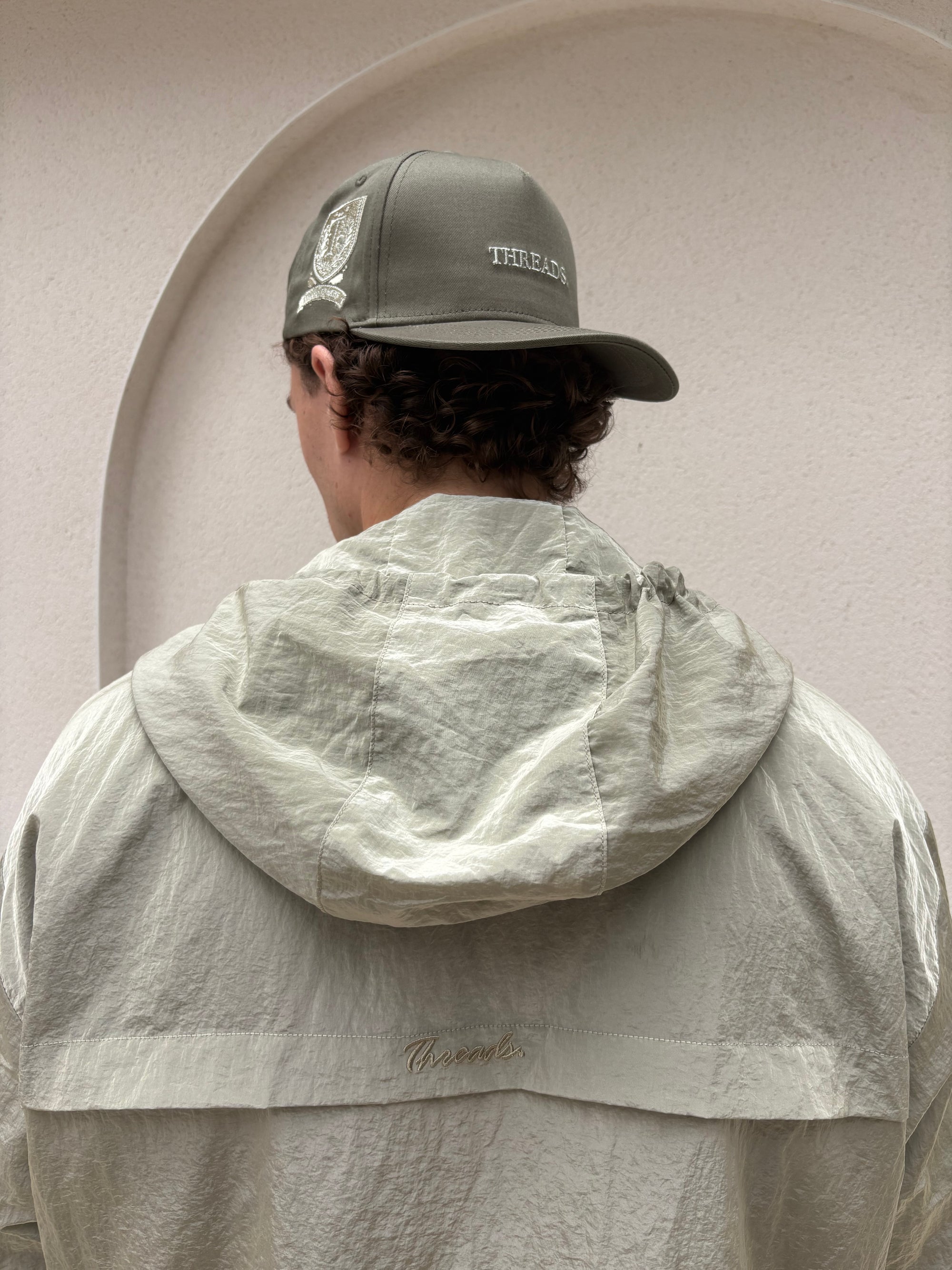 NLYON CROPPED WINDBREAKER - KHAKI