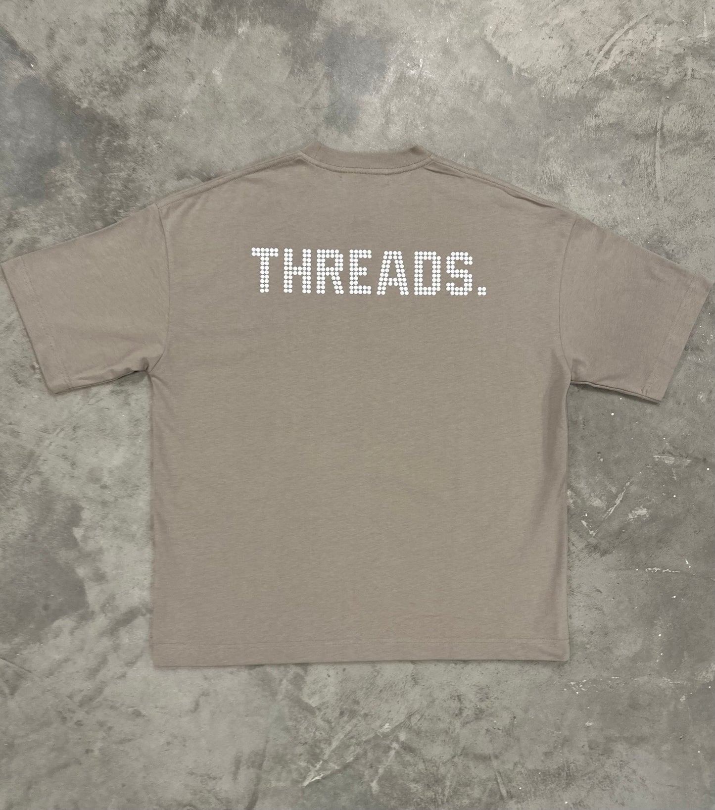 PEARL OVERSIZED HEAVYWEIGHT TEE TAUPE