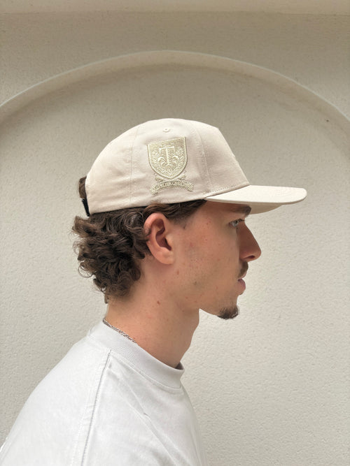 EMBLEM LOGO CAP - CREAM