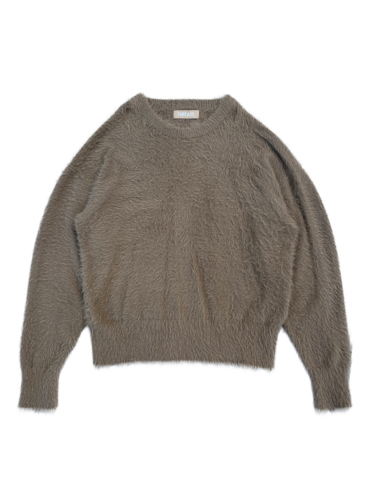 TEXTURED KNIT JUMPER - TAUPE