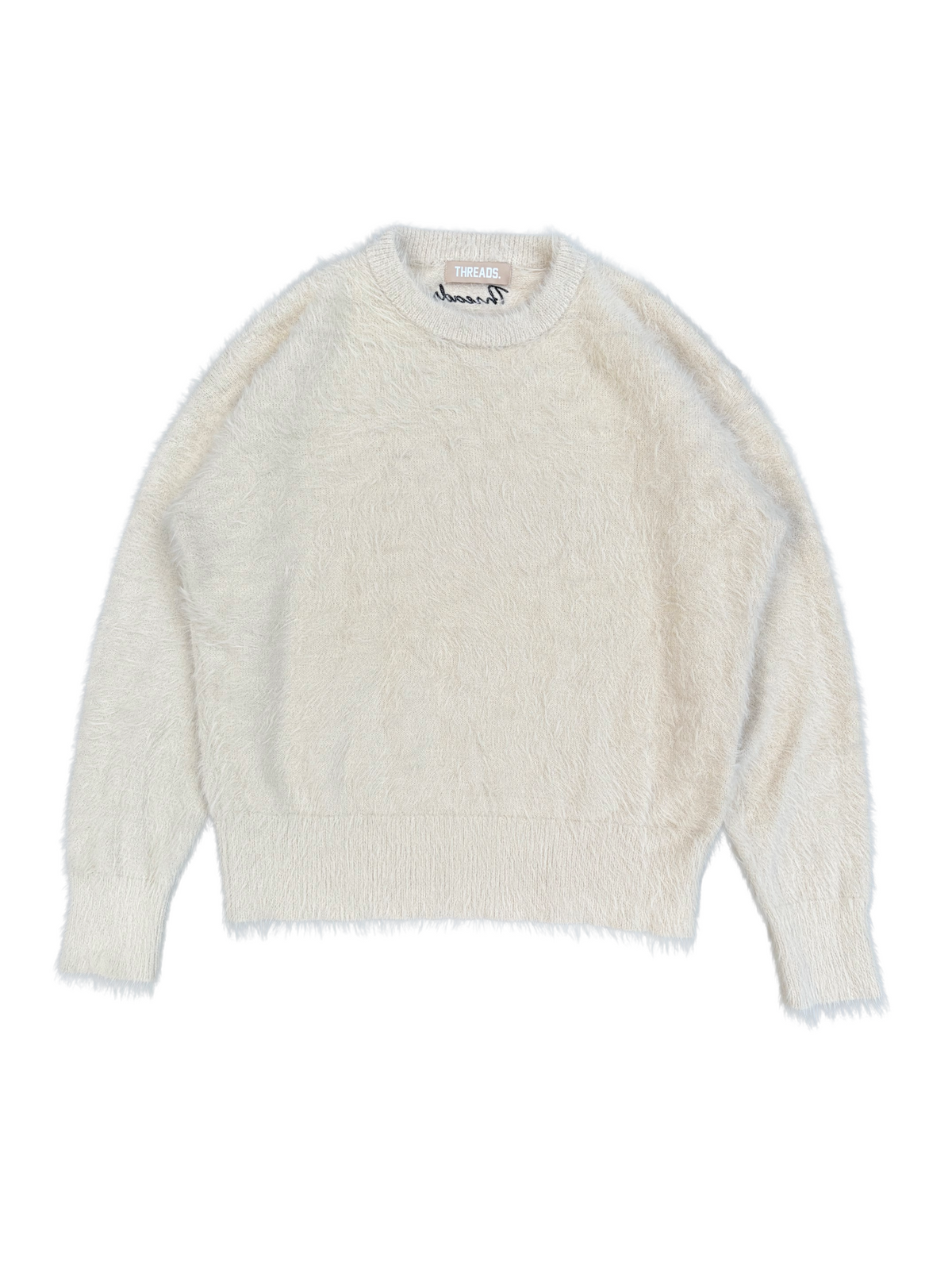 TEXTURED KNIT JUMPER - CREAM