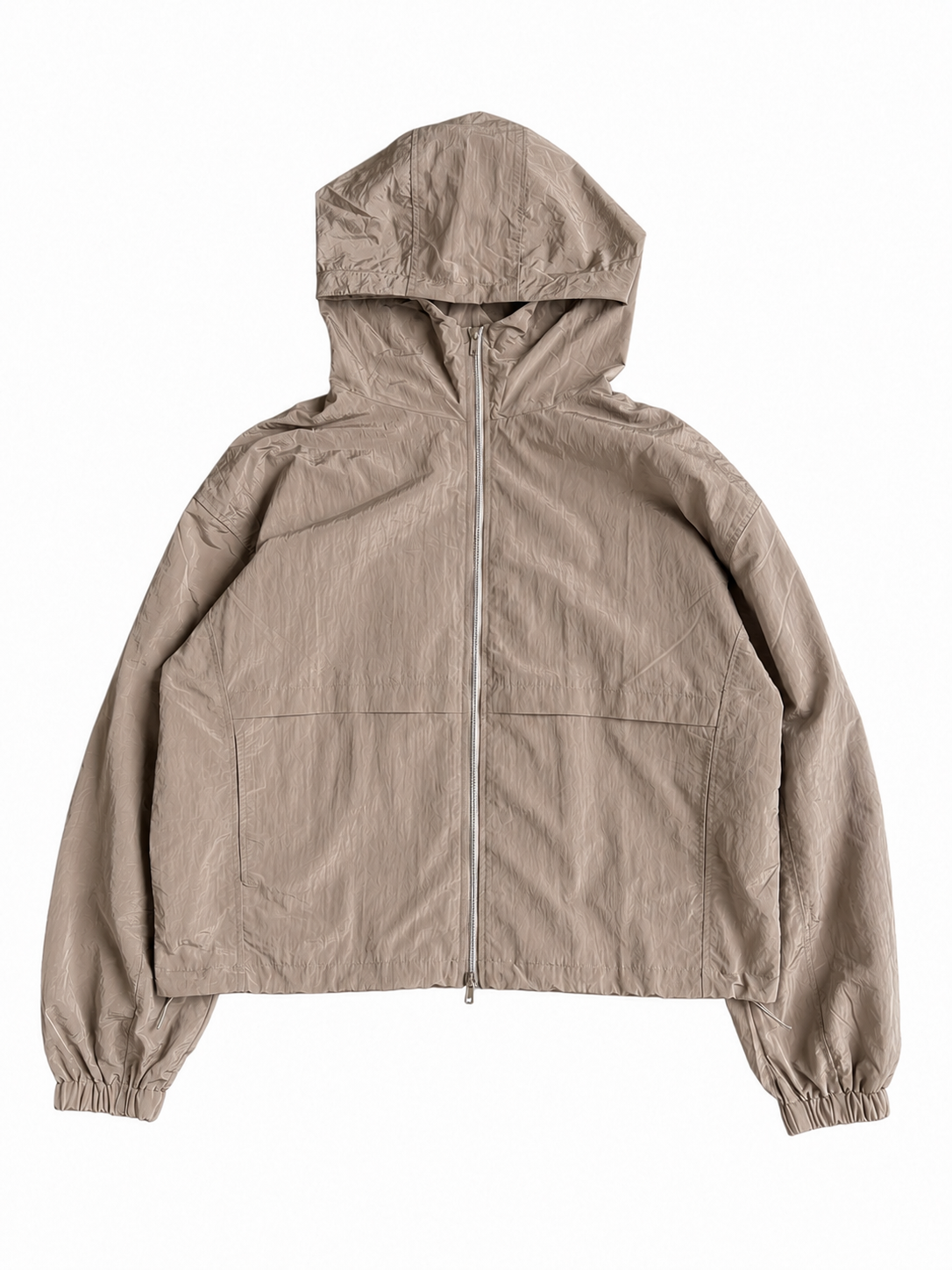 NYLON WINDBREAKER - DRIFTWOOD BROWN