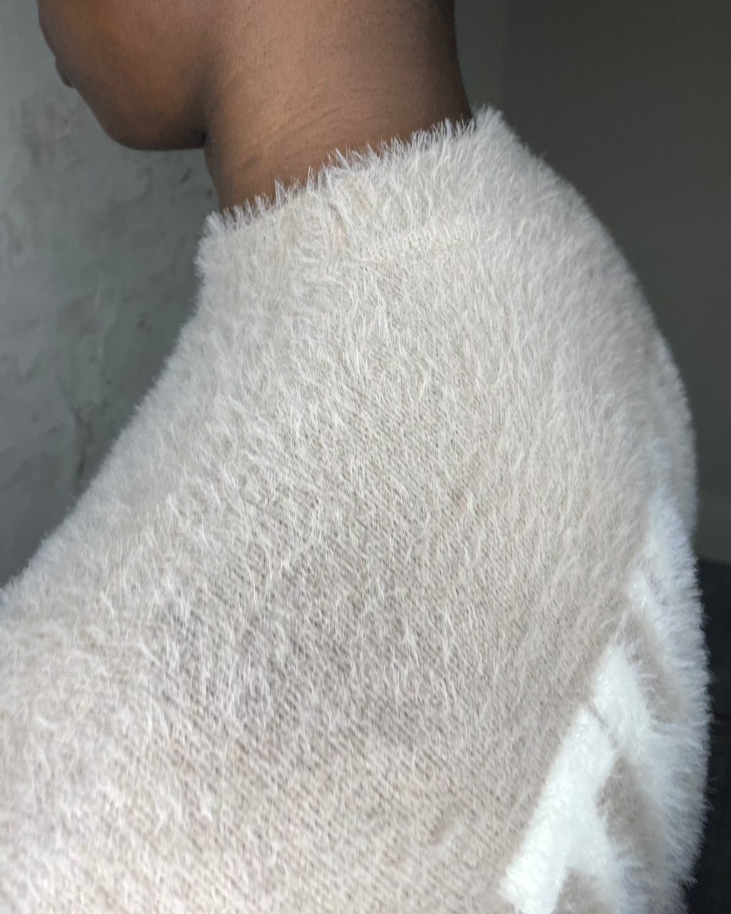 TEXTURED KNIT JUMPER - TAUPE