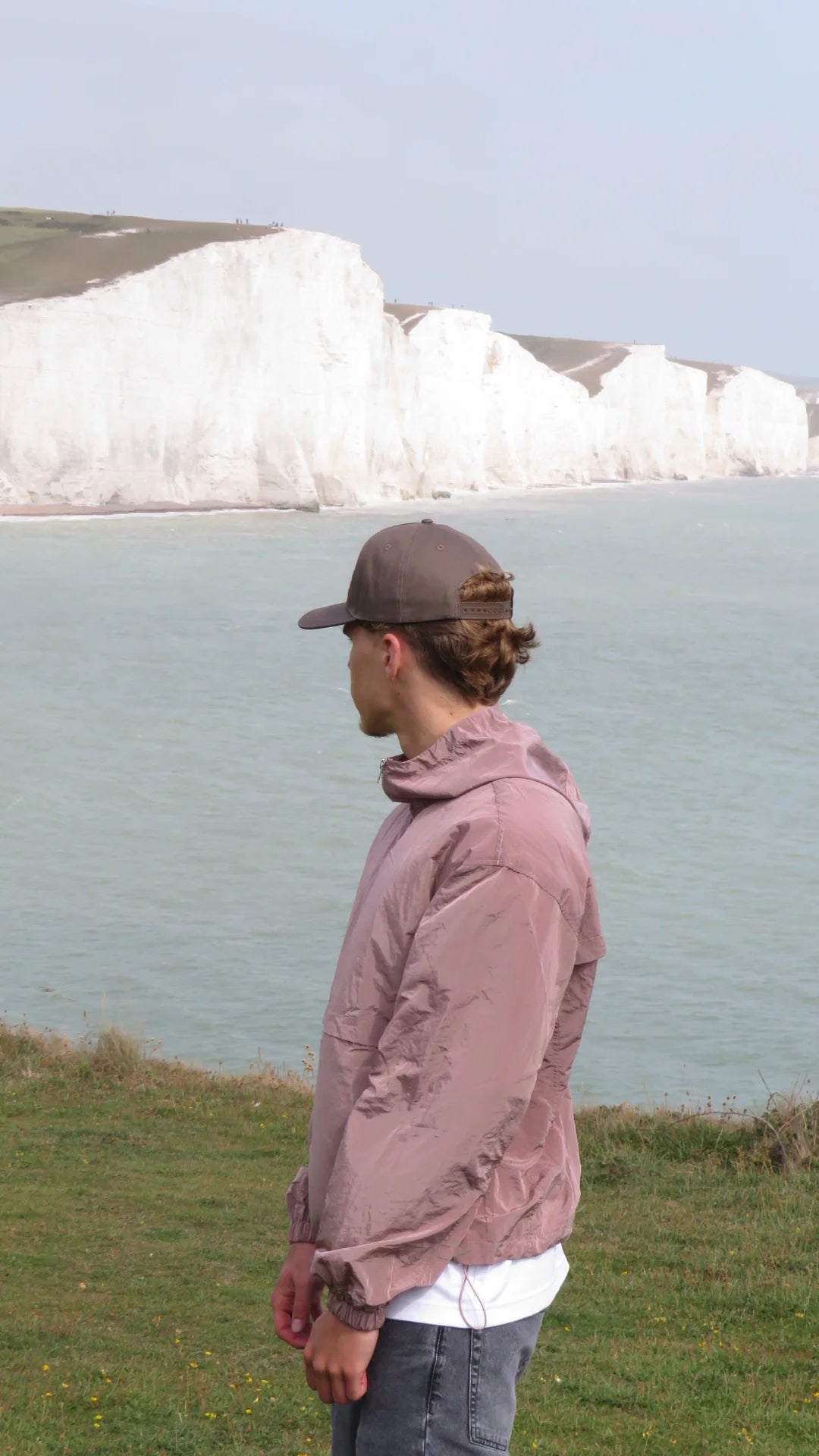 Threads Collective pink outerwear coastal campaign